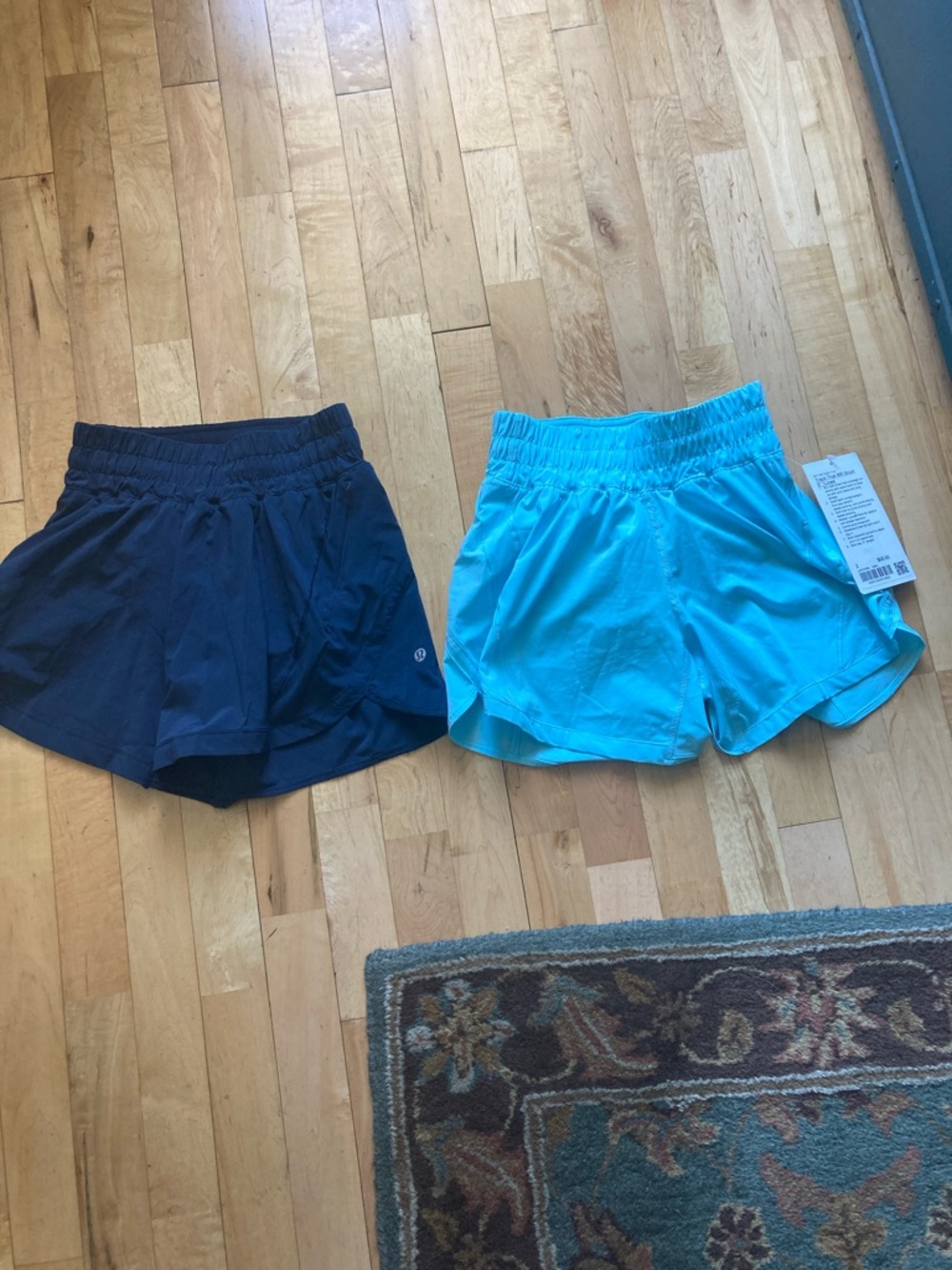 Bundle of two Lululemon track that short size 2, 1 nwt